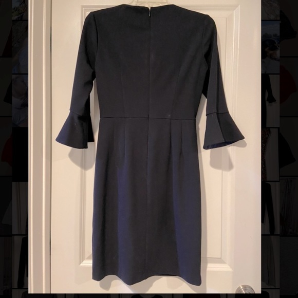 Donna Morgan size 2 midi dress flared sleeves - Picture 2 of 2